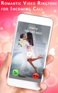 Romantic Video Ringtone for Incoming Call screenshot 0