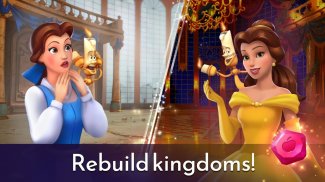 Disney Princess Gemme e Magie: avventura match-3 screenshot 0