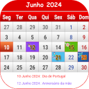 Portugal Calendário 2024