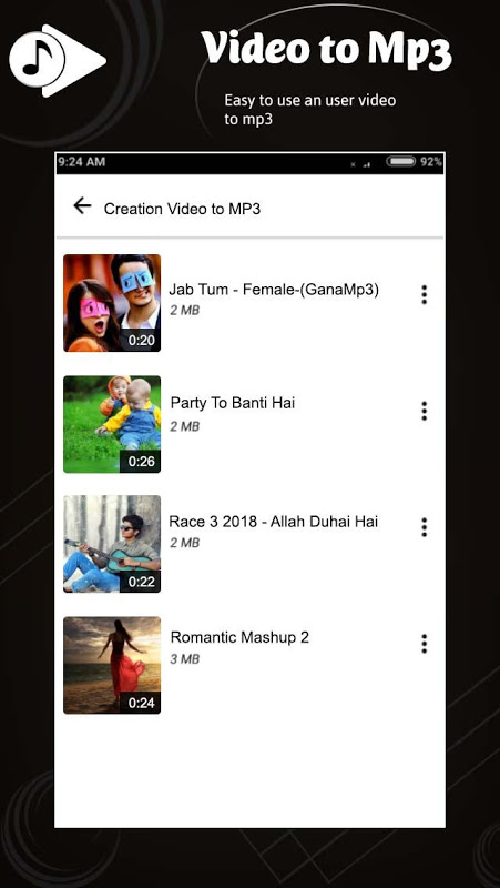 A Simple app To Download mp3 Videos From