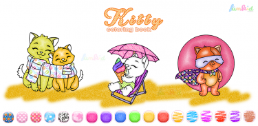 Cute Kitty Coloring Glitter screenshot 0