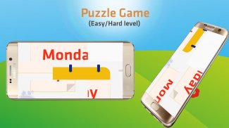 Learn Days and Months For Kids - Flashcards,Puzzle screenshot 1