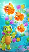 Mermaid -puzzle match-3 tesori screenshot 0