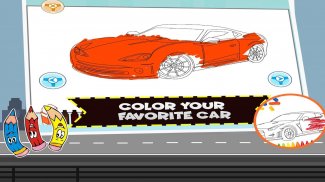 Learn ABC Car Coloring Games - Cars Jigsaw Puzzle screenshot 0