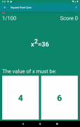 Square Root Quiz screenshot 4