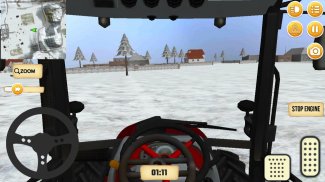 Farming tractor freight transport simulation screenshot 1