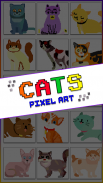 Cats Pixel Art Coloring Book screenshot 7