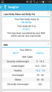 BodyCal (IIFYM, BMI, Body Fat) screenshot 1