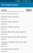 New Zealand Company Search screenshot 1