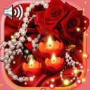 Roses and Candles Live wallpaper