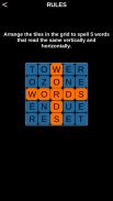 Five Words - Free  - A Word Matrix Puzzle Game screenshot 7