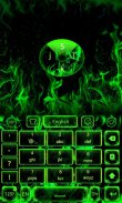 Green Fire GO Keyboard Theme screenshot 3