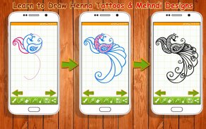 Learn to Draw Henna Designs & Tattoos screenshot 2