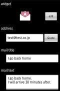 Quick Mail  Create mail widget screenshot 2