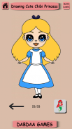 Drawing Cute Chibi Princess, Step by Step Drawing screenshot 1