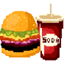 Food Pixel Art Coloring Book Icon