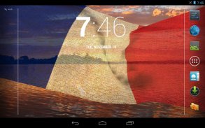 3D France Flag Live Wallpaper screenshot 0