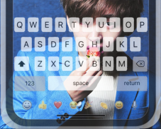 Cute Theme V Kim Taehyung Keyboard screenshot 2