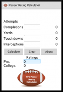 QB Passer Rating Calculator screenshot 0