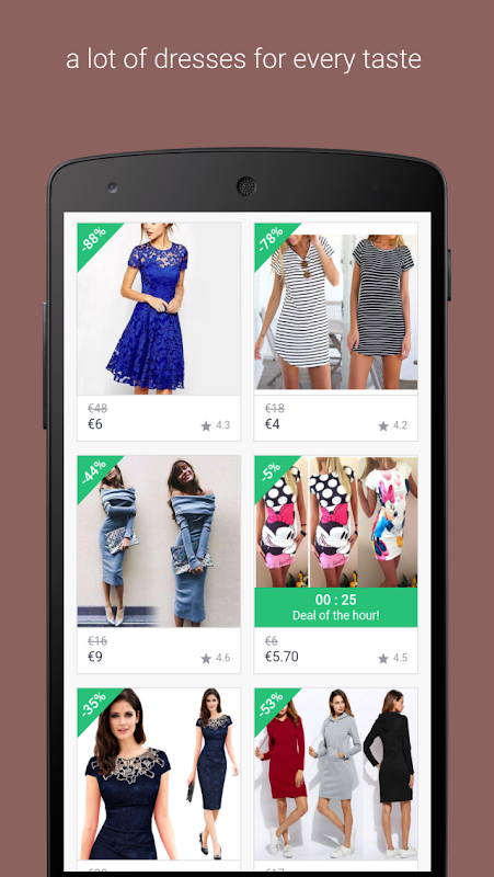 Dress hot sale shopping app