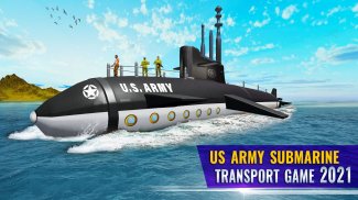 US Army Submarine Driving Military Transport Game screenshot 3