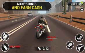 الطريق السريع حيلة دراجة نارية - سباق ألعاب VR screenshot 4
