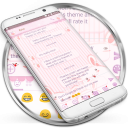 Lovely Bunny Pink SMS Tema de mensajes