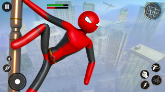 Stickman Rope Hero Spider Game screenshot 0