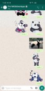 Baru lucu Panda stiker WAstickerApps screenshot 1