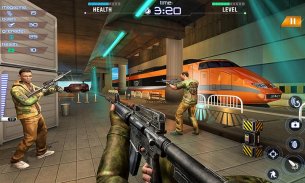 FPS Commando Train Gun Shooter screenshot 3