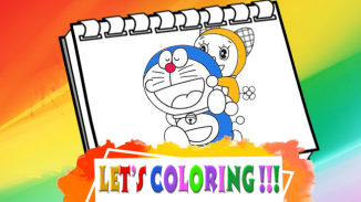 Dora Mon Coloring Blue Cat screenshot 2