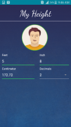 Height Converter - Feet-Inch to Cm Converter screenshot 1