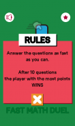 Fast Math Duel ( Free 2 Players Game ) screenshot 7