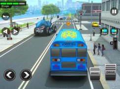超级3D高中巴士-公交车驾驶汽车模拟器2020 screenshot 2