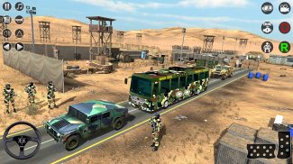 Offroad Army Bus Offline Games screenshot 1