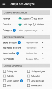 Fees Analyzer for eBay sellers screenshot 1