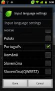 Portuguese for GO Keyboard screenshot 2