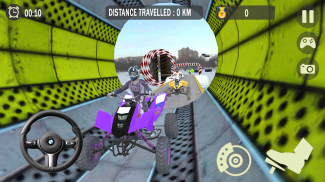 Impossible Snow ATV Bike Stunt screenshot 12