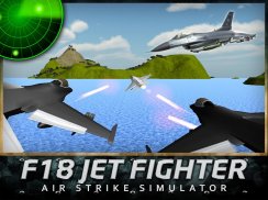 F18 مقاتلة الضربة الجوية 3D screenshot 5