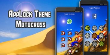 AppLock Theme Motocross Race screenshot 7