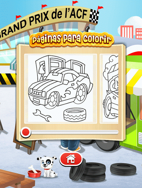 Jogos de colorir carros de motos versão móvel andróide iOS apk