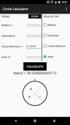 Circle Calculator screenshot 1