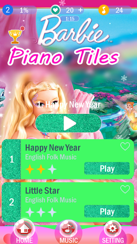 Barbie deals piano game