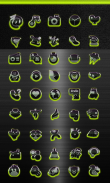 GLOW LIME icon pack HD 3D screenshot 2