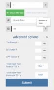 Payroll Calculator Canada screenshot 2