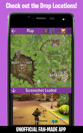 skrinshot companion for fortnite stats map shop weapons 1 - fortnite stats for mobile