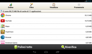Cache Pulizia Facile ‪Italiano screenshot 5