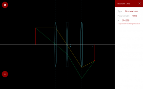 Ray Optics, Óptica Física, Ray Diagram Simulation screenshot 3