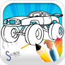 monster car coloring Icon
