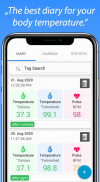 Body Temperature Fever Diary screenshot 2